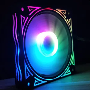 Coolmoon Quạt Máy Tính Billow & Quạt Làm Mát Làm Mát Quạt 12V Điều Khiển Từ Xa RF Quạt PC RGB 120Mm