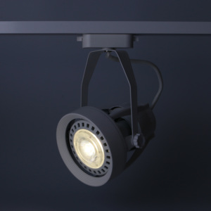 Spot LED sur rail noir et blanc pour ampoule E27 PAR30 - Vente en gros - Product Image 5