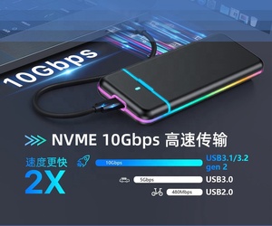 Bên ngoài trạng thái rắn ổ đĩa cứng 1TB <span class=keywords><strong>SSD</strong></span> M.2 NVMe USB Loại C xách tay 128GB 256GB 512GB 1TB <span class=keywords><strong>M2</strong></span> <span class=keywords><strong>SSD</strong></span> ổ đĩa cho máy tính xách tay điện thoại - Product Image 6