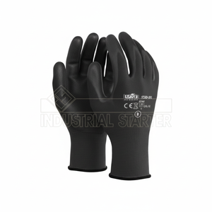ถุงมือนิรภัยสีดำ PU - Product Image 1