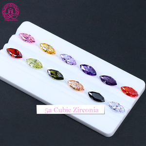 हॉट सेलिंग 5a मार्क्विज कट ढीले cz पत्थर 1.5*3mm-9*18 मिमी गुलाबी काला लैवेंडर शैंपेन कृत्रिम घन ज़िरकोनिया रत्न - Product Image 1