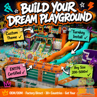 Equipo de Juego Interior con Temática de Robots, Tobogán, Trampolín, Piscina de Pelotas, Centro de Actividades 3 en 1 para Niños, OEM ODM