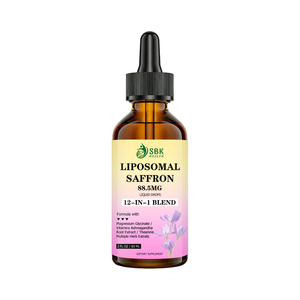 Best Seller liposomal Saffron liquid Drops with Saffron Extract Metabolism Mood Vision Health Support Energy liquid Drops - Product Image 1