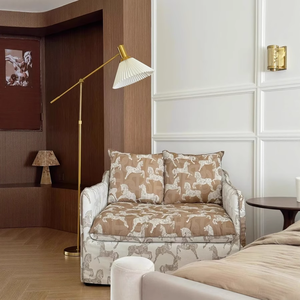 Divano di Lusso Italiano Royal Horses, Arredamento per la Casa in Legno Massello, <span class=keywords><strong>Design</strong></span> <span class=keywords><strong>Moderno</strong></span> per <span class=keywords><strong>Soggiorno</strong></span>, Rivestimento Rimovibile e Lavabile - Product Image 1