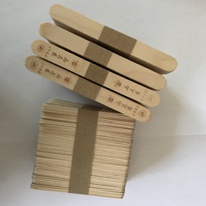 Bâtonnets <span class=keywords><strong>de</strong></span> crème glacée jetables <span class=keywords><strong>en</strong></span> <span class=keywords><strong>bois</strong></span> naturel écologiques pour loisirs créatifs et friandises glacées, logo personnalisé Linke LK-CR-01 - Product Image 3