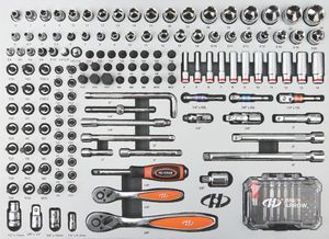Carro de herramientas móvil de servicio pesado profesional de 426 piezas con cajones, juego de herramientas automotriz integral para mecánicos maestros - Product Image 2