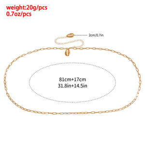 Fashion Jewelry <b>Metal</b> Pendant Punk Waist <b>Chain</b> for Women Gold Inlay Casual Single Layer Body <b>Chain</b> - Product Image 5