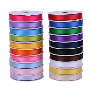 Cinta de Satén de Poliéster de Doble Cara con Borde Cortado, Personalizada, 100 Yardas, 196 Colores, Rollo de Cinta de Poliéster Rosa, Venta al Por Mayor - Product Image 1