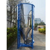 Verticale in acciaio inox plastica silo di miscelazione con riscaldatore di essiccazione per la linea di produzione di granulazione di plastica