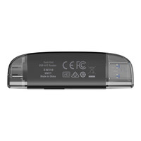 Lecteur de carte Lexar 2 en 1 double port haute vitesse USB3.2 Type C Lecteur de carte mémoire LRW310U-BNBNC