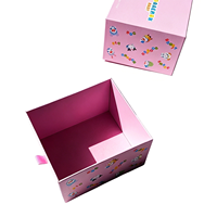 Boîte à tiroir rigide imprimée en couleur personnalisée pour l'emballage de bougies et de jouets, boîte cadeau coulissante avec logo personnalisé