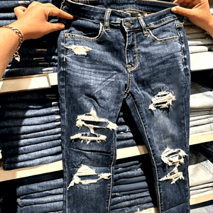 Jeans da Uomo Strappati Effetto Vintage Lavato Nuovi Arrivi 2025 - Vestibilità Slim, Denim Distressed, Casual Streetwear per Feste e Uso Quotidiano - Product Image 5