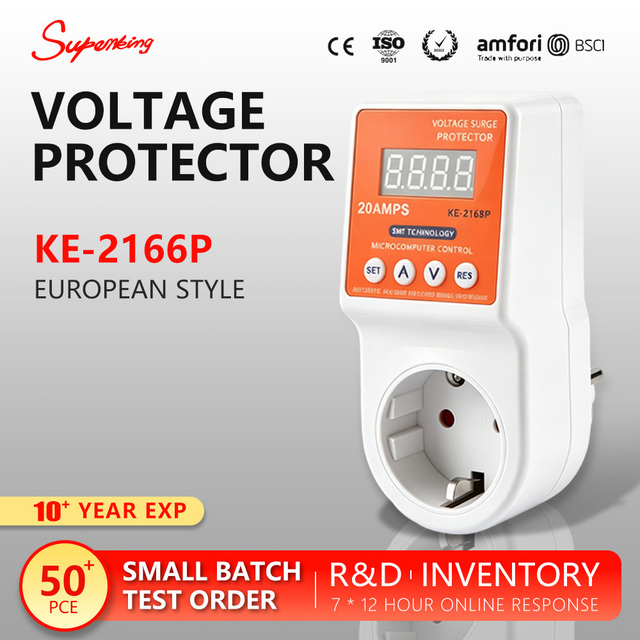 KE-2166D AC Automatic Voltage Regulator 4kVA Single Phase Digital Display Over/Under Voltage Protection PC 99% Efficiency