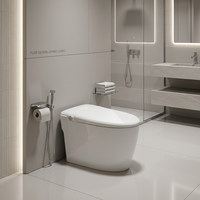 Meilleures ventes : WC intelligent automatique sans réservoir avec capteur de pied et chasse d'eau automatique