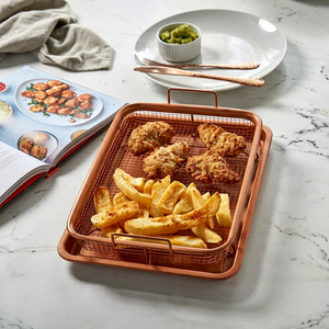 Bandeja para Hornear de Cobre con Rejilla de Enfriamiento, Apta para Horno y Lavavajillas, Duradera - Product Image 1