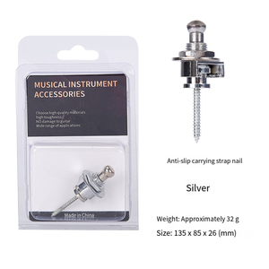 Fabricant de verrous de sangle de guitare avec logo personnalisé, boutons de sangle autobloquants, prix d'usine OEM ODM - Product Image 5
