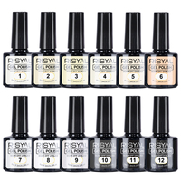 Vernis à ongles gel noir et blanc, collection de gels de très bonne qualité pour nail art, produits pour ongles de salon, gel UV de haute qualité, fabrication en usine.