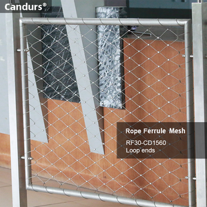 Rf-khung prefabricate hình ống Bảng điều chỉnh ferrule loại linh hoạt dây thép không gỉ Dây lưới cho lan can lan can cầu thang infill - Product Image 2