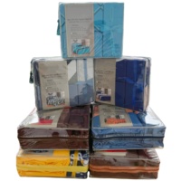 Ensemble de draps en microfibre 6 pièces, motifs variés et aléatoires, taille standard, pour la maison et l'hôtel, avec taies d'oreiller