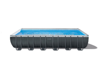 INTEX 26364 größe 7.32x3.66x1.32m ULTRA XTR RECTANGULAR stahl metall rahmen schwimmen pool für familie kinder und erwachsene