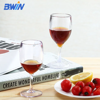 Vente en gros de verres à vin en plastique PC avec logo personnalisé pour restaurant