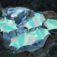 Toldo para Parques Infantiles, Estructura de Membrana Tensada de PVDF, Gran Resistencia, Ecológico, Resistente a los Rayos UV