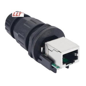 LLT IP68 Ethernet <span class=keywords><strong>LAN</strong></span> RJ-<span class=keywords><strong>45</strong></span> adaptateur d'extension réseau Coupleur Rj45 Panel Mount Connecteur étanche pour l'extérieur - Product Image 4
