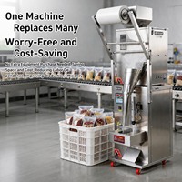 Machine d'emballage automatique verticale pour petites entreprises, pour le remplissage et la fermeture de sachets de poudre, granulés, céréales, sucre, riz