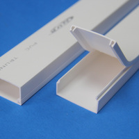 Goulotte de câbles électrique en plastique blanc en gros / Canal de gestion des câbles électriques en PVC rigide