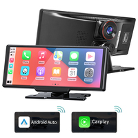 Caméra embarquée avec écran tactile 4K de 10,26 pouces, CarPlay sans fil, Android Auto, écran avec caméra de recul