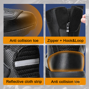<span class=keywords><strong>Botas</strong></span> de Motociclismo, <span class=keywords><strong>Botas</strong></span> de <span class=keywords><strong>Motocross</strong></span> con Talón y Puntera Reforzados, <span class=keywords><strong>Botas</strong></span> Altas de Malla Transpirable <span class=keywords><strong>para</strong></span> <span class=keywords><strong>Motocross</strong></span> y Turismo - Product Image 5