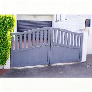 Chất Lượng Cao Tùy Chỉnh Màu Lớp Phủ Bảng Điều Chỉnh Cửa Đôi Cổng Vào Phong Cách Hiện Đại Nhập Cổng Với Khóa Cho Biệt Thự Sân Trước Sân - Product Image 3