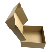 Boîtes d'expédition en carton ondulé en papier kraft personnalisées, emballage pour vêtements, t-shirts, boîte d'emballage imprimée, design de boîte en papier