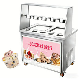Máquina de Helado Tawa Roll de Acero Inoxidable Comercial para Tiendas de Postres Indias y de Medio Oriente, Alta Conductividad de Calor - Product Image 5