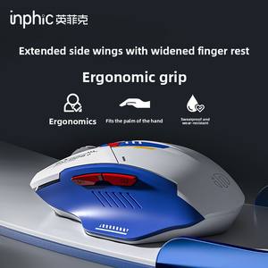 <span class=keywords><strong>Ratón</strong></span> Inalámbrico Mecánico INPHIC F9 con Interfaz <span class=keywords><strong>USB</strong></span>, Diseño Ergonómico para Diestros, Carga Silenciosa para Oficina, Juegos y Portátiles - Product Image 4