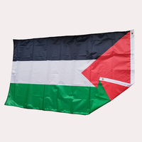 Bannière palestinienne en polyester 3'x5'ft Drapeau national de la Palestine