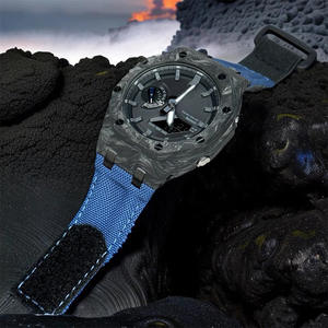 Estuche de fibra de carbono de roble de granja con correa de lona de nailon transpirable Hebilla de acero inoxidable de tamaño de 22mm para estilo C GA2100/GAB2100 - Product Image 5