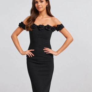 Robe élégante et tendance sans manches pour <span class=keywords><strong>femme</strong></span> avec imprimé brodé, une robe confortable pour <span class=keywords><strong>femme</strong></span> - Product Image 1