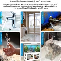 Nouveau détecteur de fuite d'eau intelligent WiFi Graffiti avec alarme, application à distance et PC, autonomie de 2 ans, multi-usages