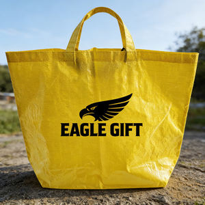 Sac fourre-tout en résine PLA laminée, durable, pliable, avec fermeture auto-agrippante, couleurs personnalisées, vente en gros - Product Image 2