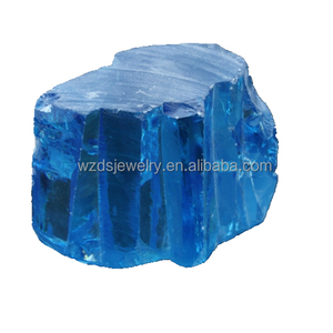 Bán Buôn Đẹp Uncut Aquamarine Cubic Zirconia Đá Đại Dương Đá Quý Màu Xanh Nguyên Liệu - Product Image 4