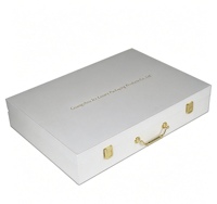 Boîte cadeau de luxe en carton écologique personnalisée avec logo, idéale pour le stockage de parfums, de vins et de tuiles de mahjong, avec finition UV sélective
