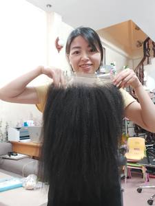 Cabello humano virgen rizado birmano vietnamita sin pegamento 360 HD completo para cierre Frontal de encaje fabricante de estándares internacionales - Product Image 6