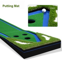 Simulateur de putting de golf, tapis en gazon artificiel, entraîneur de pratique multi-trous pour la maison et le bureau