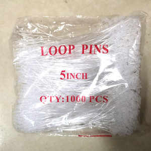Attaches-câbles en plastique de 5 pouces avec boucle à clipser pour l'enfilage manuel et les étiquettes suspendues, couleur blanche, en résine - Product Image 4