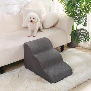 Escalier pour chien et échelle d'escalade pour animaux de compagnie (modèle en velours bulle) - Marches en éponge pour petits chiens - Product Image 1
