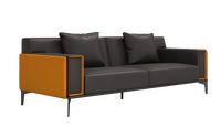 Ensemble de bureau de luxe moderne, fauteuil lounge individuel, canapé-lit trois places, sectionnel modulaire minimaliste pour réception, appartement et atelier