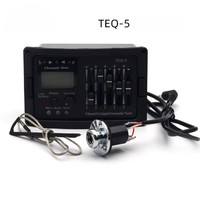 Micro pour guitare TEQ-5 avec égaliseur 5 bandes et accordeur chromatique pour guitare électrique