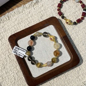 UM Jewelry Ball-Shaped Trendy Copper Alloy <b>Beaded</b> <b>Bracelet</b> for Unisex Daily Wear and Gift - Product Image 5