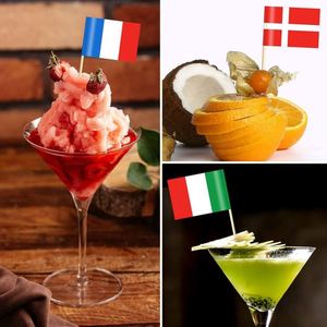 Customized Mini Flag <b>Toothpicks</b> Mini Flag <b>Toothpick</b> Cupcake Toppers and Cocktail Picks - Product Image 2